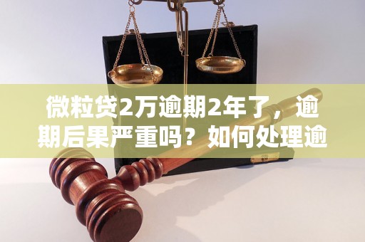 微粒贷2万逾期2年了，逾期后果严重吗？如何处理逾期贷款情况？