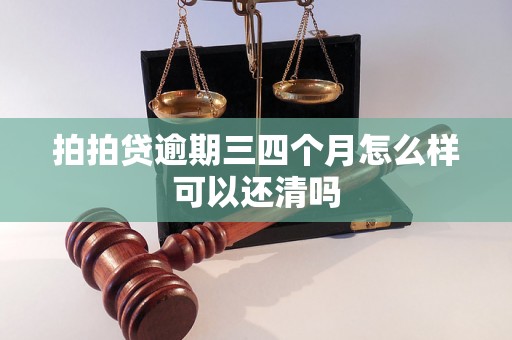 拍拍贷逾期三四个月怎么样可以还清吗