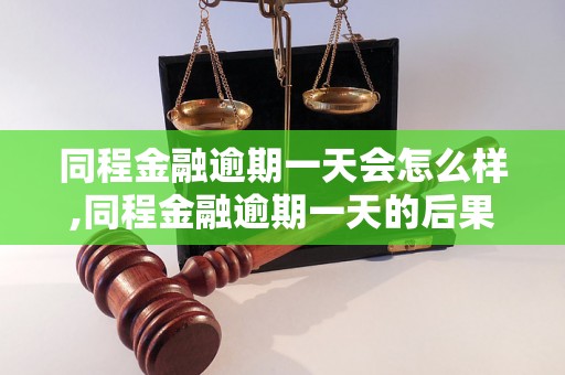 同程金融逾期一天会怎么样,同程金融逾期一天的后果