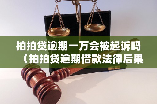 拍拍贷逾期一万会被起诉吗（拍拍贷逾期借款法律后果详解）