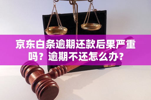 京东白条逾期还款后果严重吗？逾期不还怎么办？