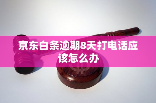 京东白条逾期8天打电话应该怎么办