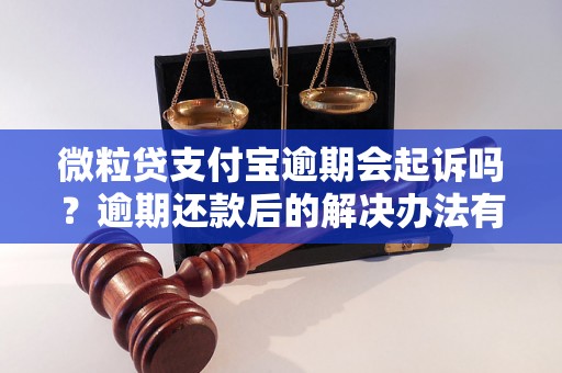 微粒贷支付宝逾期会起诉吗？逾期还款后的解决办法有哪些？