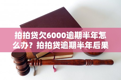 拍拍贷欠6000逾期半年怎么办？拍拍贷逾期半年后果严重吗？