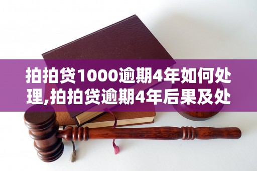 拍拍贷1000逾期4年如何处理,拍拍贷逾期4年后果及处罚措施