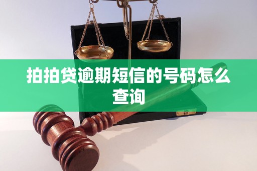 拍拍贷逾期短信的号码怎么查询