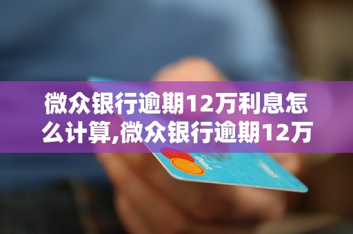 微众银行逾期12万利息怎么计算,微众银行逾期12万利息应该如何处理