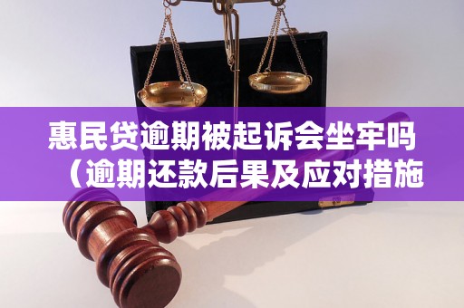 惠民贷逾期被起诉会坐牢吗（逾期还款后果及应对措施）