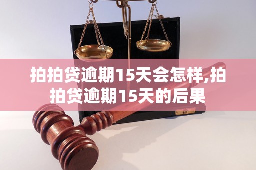 拍拍贷逾期15天会怎样,拍拍贷逾期15天的后果