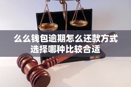 么么钱包逾期怎么还款方式选择哪种比较合适