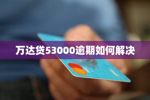 万达贷53000逾期如何解决