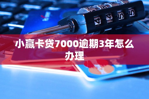 小赢卡贷7000逾期3年怎么办理