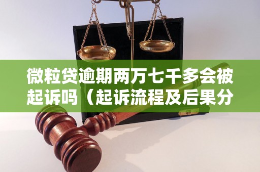 微粒贷逾期两万七千多会被起诉吗（起诉流程及后果分析）