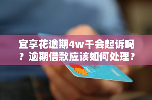 宜享花逾期4w千会起诉吗？逾期借款应该如何处理？