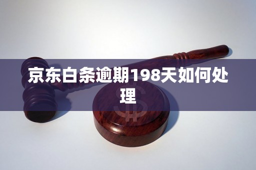 京东白条逾期198天如何处理