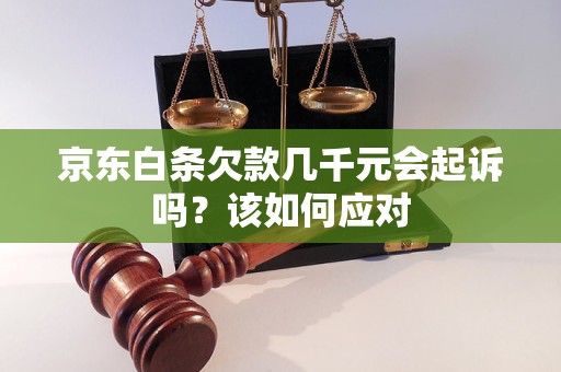 京东白条欠款几千元会起诉吗？该如何应对