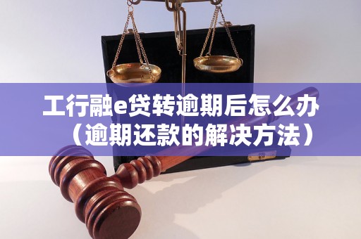 工行融e贷转逾期后怎么办（逾期还款的解决方法）