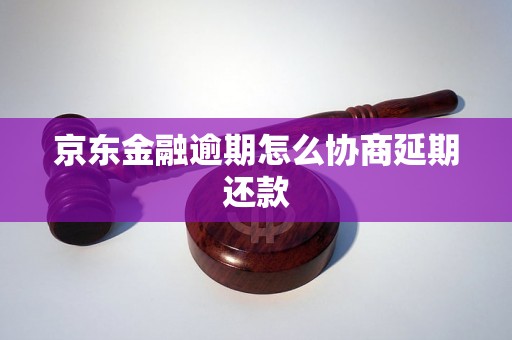 京东金融逾期怎么协商延期还款