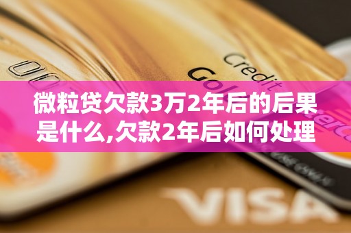 微粒贷欠款3万2年后的后果是什么,欠款2年后如何处理微粒贷