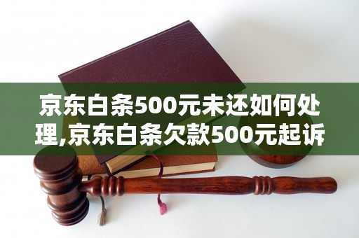 京东白条500元未还如何处理,京东白条欠款500元起诉流程