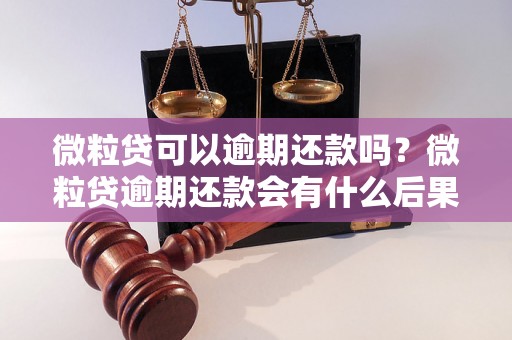 微粒贷可以逾期还款吗？微粒贷逾期还款会有什么后果？