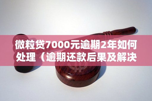 微粒贷7000元逾期2年如何处理（逾期还款后果及解决办法）