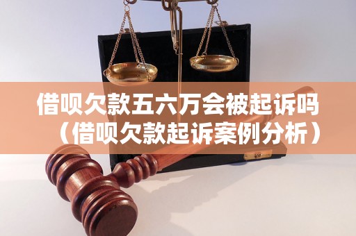 借呗欠款五六万会被起诉吗（借呗欠款起诉案例分析）