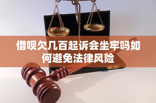 借呗欠几百起诉会坐牢吗如何避免法律风险