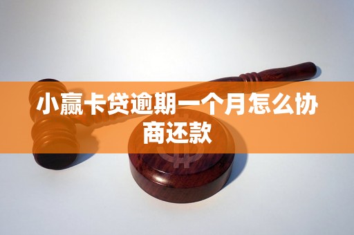 小赢卡贷逾期一个月怎么协商还款