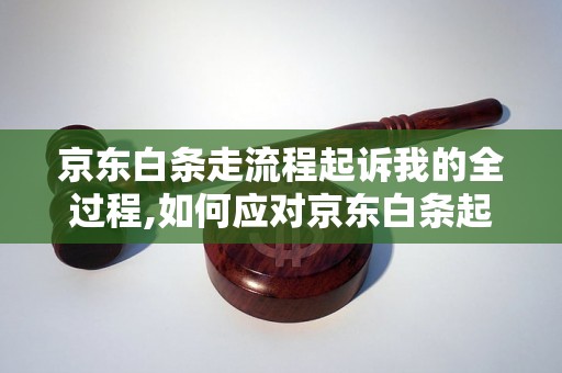 京东白条走流程起诉我的全过程,如何应对京东白条起诉