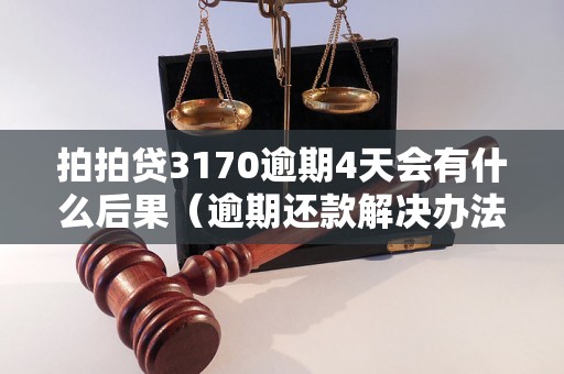 拍拍贷3170逾期4天会有什么后果（逾期还款解决办法详解）