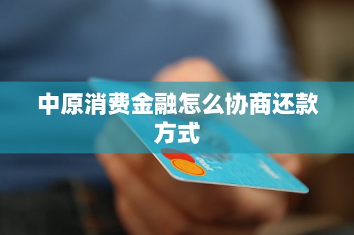 中原消费金融怎么协商还款方式