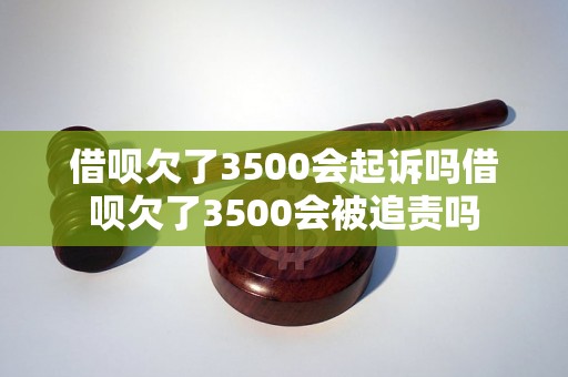 借呗欠了3500会起诉吗借呗欠了3500会被追责吗