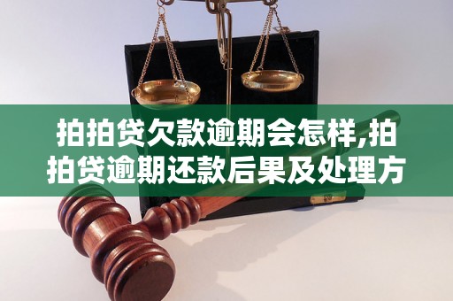 拍拍贷欠款逾期会怎样,拍拍贷逾期还款后果及处理方式