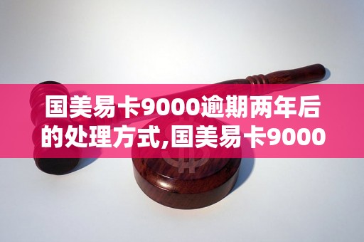 国美易卡9000逾期两年后的处理方式,国美易卡9000逾期两年还能不能还款