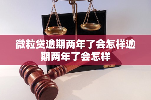 微粒贷逾期两年了会怎样逾期两年了会怎样