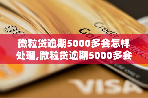 微粒贷逾期5000多会怎样处理,微粒贷逾期5000多会有什么后果