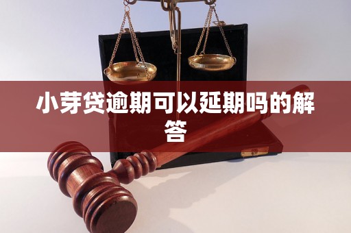 小芽贷逾期可以延期吗的解答