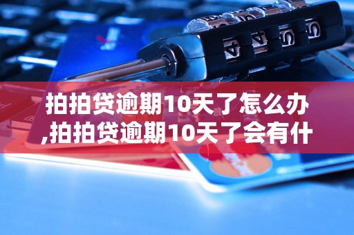 拍拍贷逾期10天了怎么办,拍拍贷逾期10天了会有什么后果