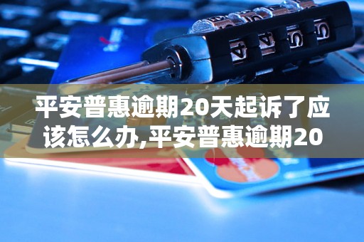 平安普惠逾期20天起诉了应该怎么办,平安普惠逾期20天起诉了后的法律后果