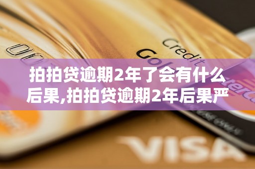 拍拍贷逾期2年了会有什么后果,拍拍贷逾期2年后果严重吗