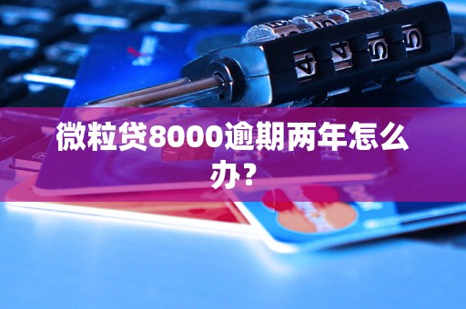 微粒贷8000逾期两年怎么办？