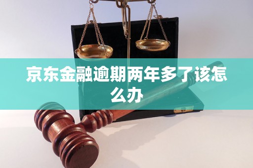 京东金融逾期两年多了该怎么办