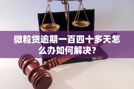 微粒贷逾期一百四十多天怎么办如何解决？