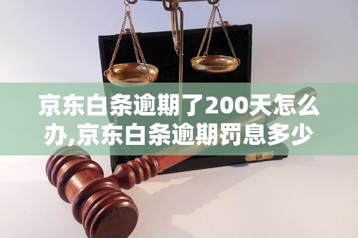 京东白条逾期了200天怎么办,京东白条逾期罚息多少