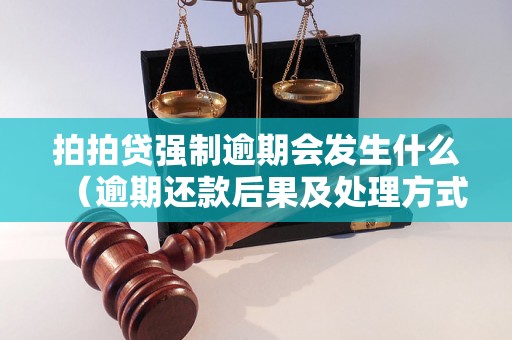 拍拍贷强制逾期会发生什么（逾期还款后果及处理方式）