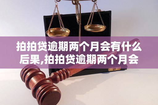 拍拍贷逾期两个月会有什么后果,拍拍贷逾期两个月会被怎样处理