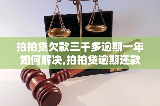 拍拍贷欠款三千多逾期一年如何解决,拍拍贷逾期还款后果