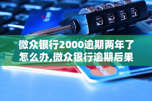 微众银行2000逾期两年了怎么办,微众银行逾期后果及解决方法