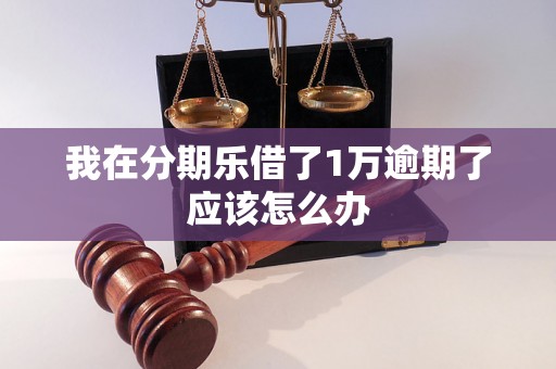 我在分期乐借了1万逾期了应该怎么办